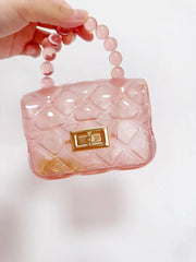 Small girl purse with waering chain and cute handle