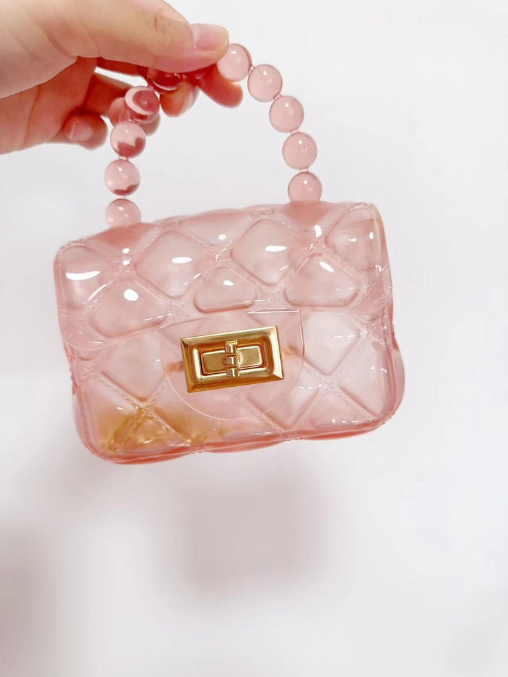Small girl purse with waering chain and cute handle