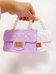 Small girl purse with waering chain and cute handle