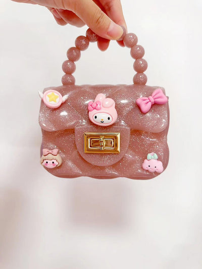 Small girl purse with waering chain and cute handle