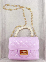 Small girl purse with waering chain and cute handle