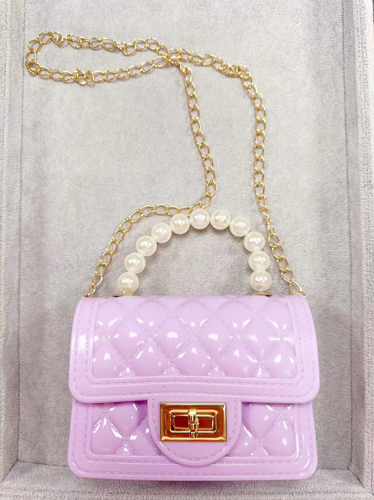 Small girl purse with waering chain and cute handle