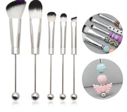 DIY metal beadable makeup brushes