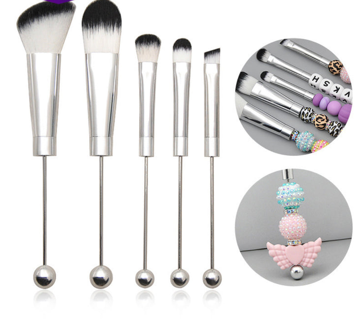 DIY metal beadable makeup brushes