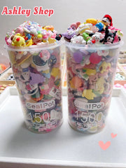 DIY resin and acrylic charms by bucket cute decoration crafting supply