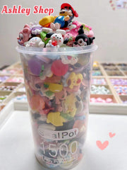 DIY resin and acrylic charms by bucket cute decoration crafting supply